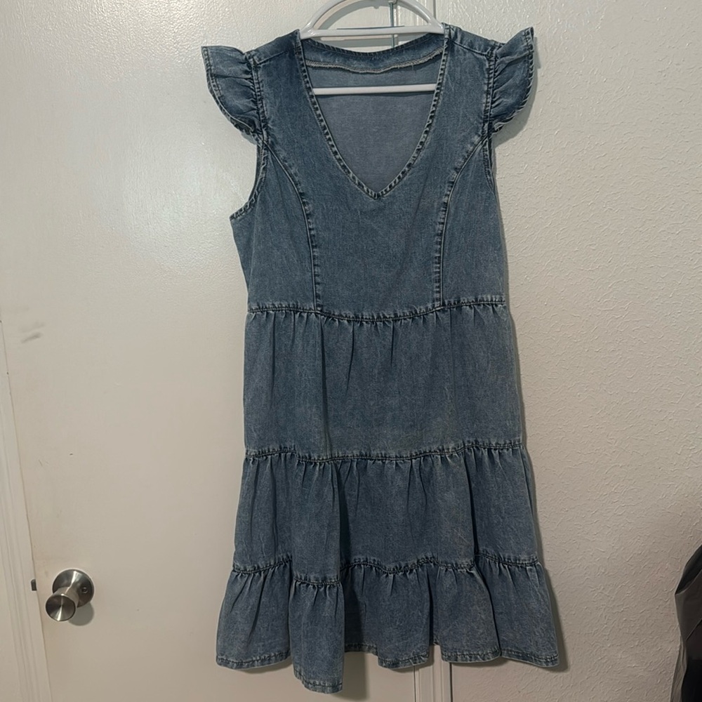 Brand new blue jeans dress never dress never worn